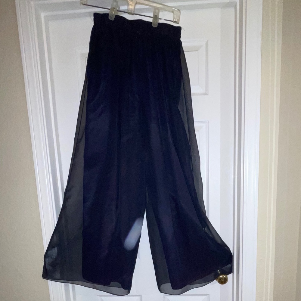 Navy Palazzo Pants